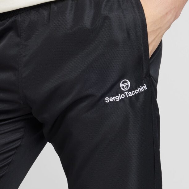 Sergio Tacchini Pantaloni sport 'Carson'  negru / alb preţ