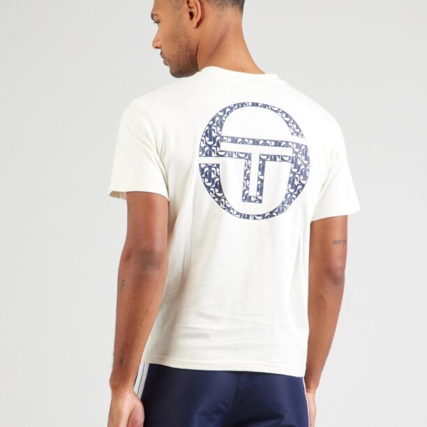 Sergio Tacchini Tricou 'VINES'  bleumarin / alb preţ