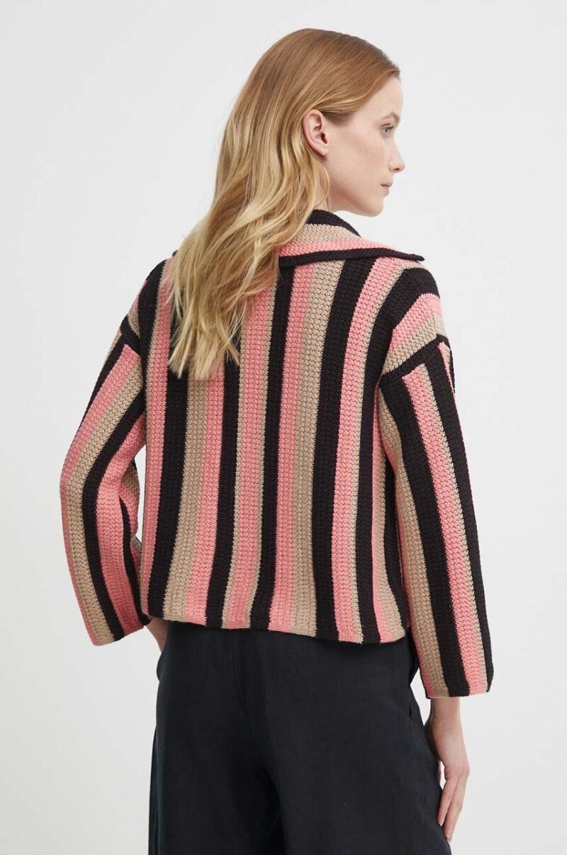 Sisley cardigan cu amestec de in preţ