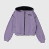 Sisley hanorac de bumbac pentru copii culoarea violet