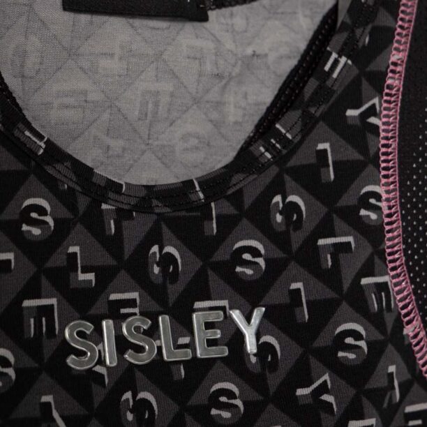 Sisley top copii culoarea negru preţ