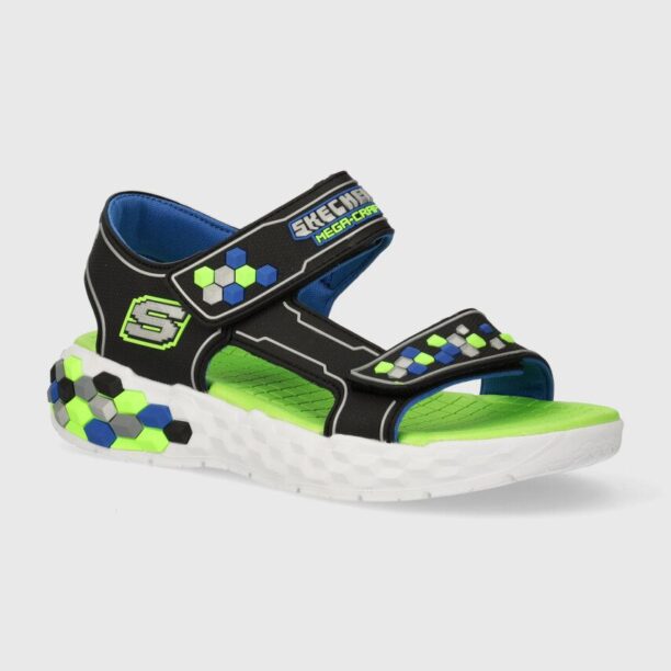 Skechers sandale copii MEGA-SPLASH 2.0 CUBOSHORE culoarea negru