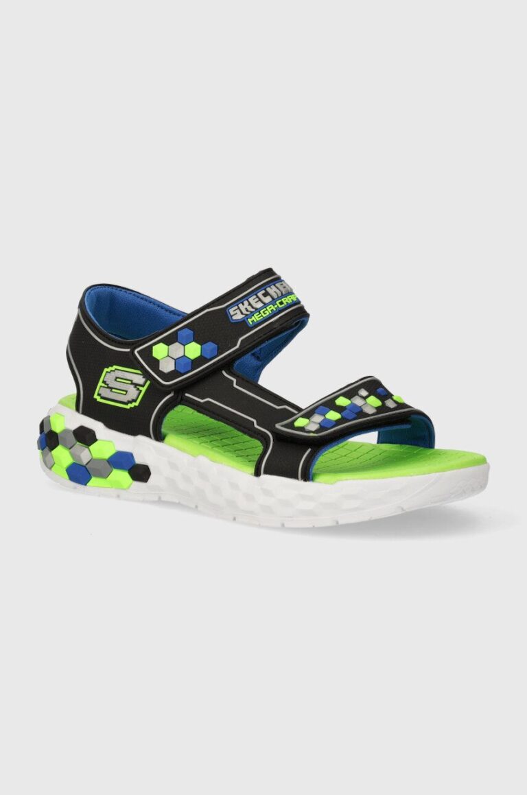 Skechers sandale copii MEGA-SPLASH 2.0 CUBOSHORE culoarea negru