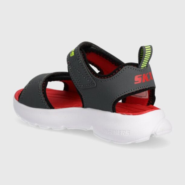 Skechers sandale copii RAZOR SPLASH culoarea gri preţ