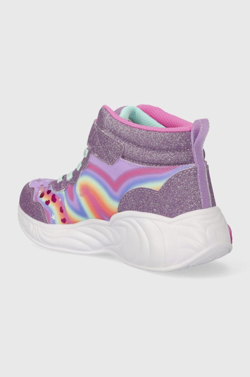 Skechers sneakers din piele UNICORN DREAMS culoarea violet preţ