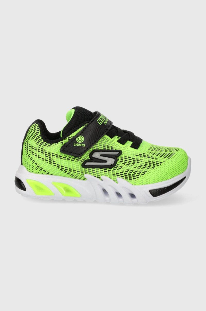 Skechers sneakers pentru copii FLEX-GLOW ELITE VORLO culoarea verde