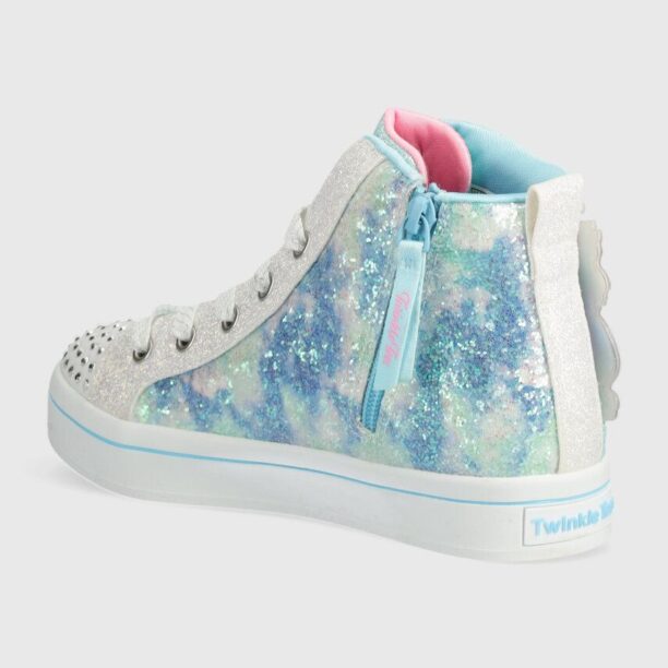 Skechers tenisi copii TWI-LITES 2.0 ENCHANTED UNICORN culoarea turcoaz preţ