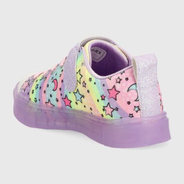 Skechers tenisi copii Twinkle Sparks Ice Unicorn culoarea violet preţ