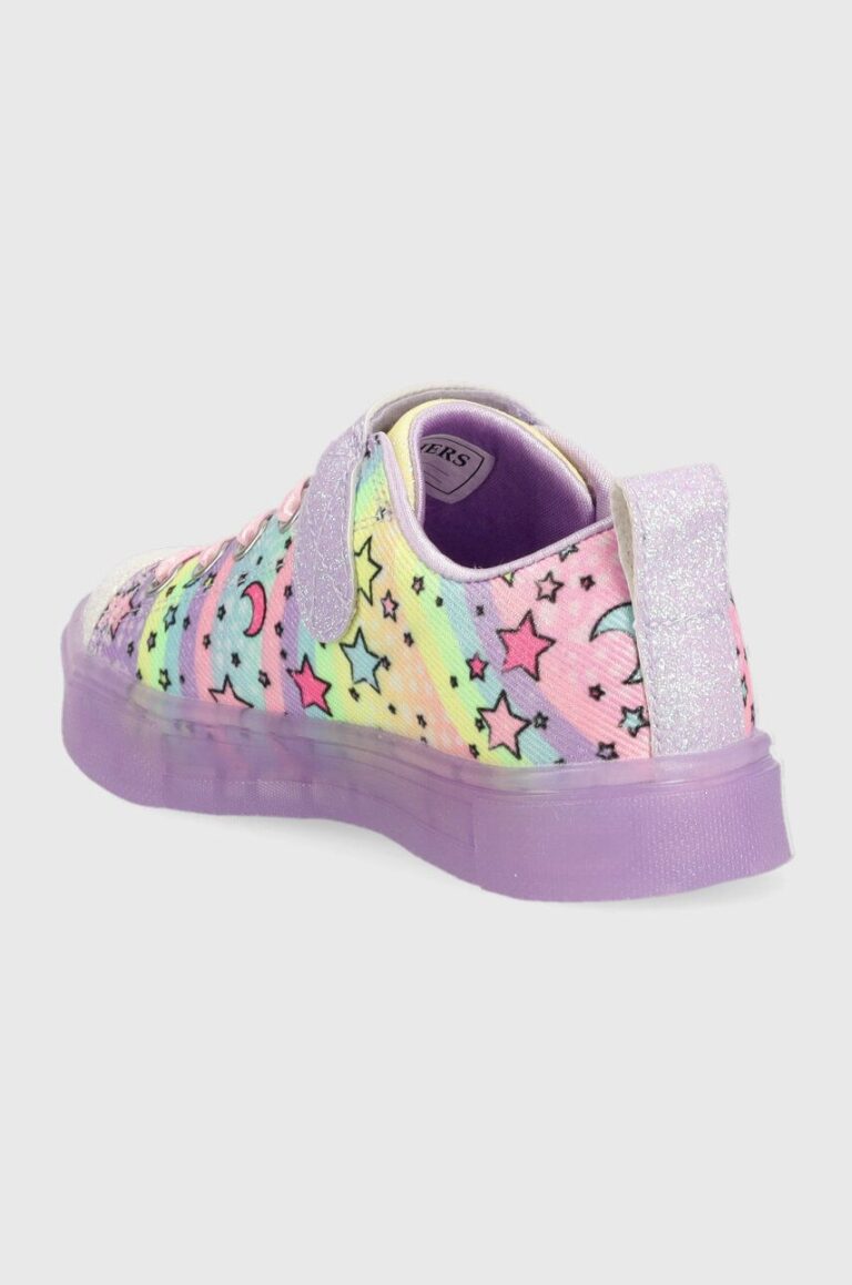 Skechers tenisi copii Twinkle Sparks Ice Unicorn culoarea violet preţ