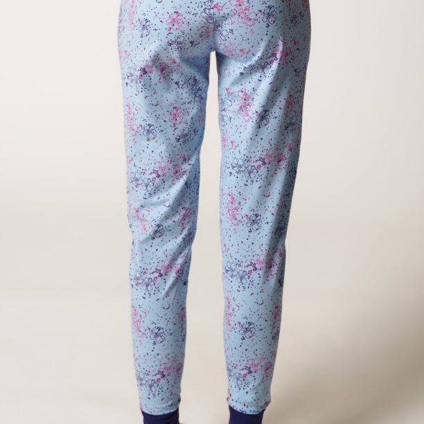 Cumpăra Skiny Pantaloni de pijama  bleumarin / albastru deschis / roz