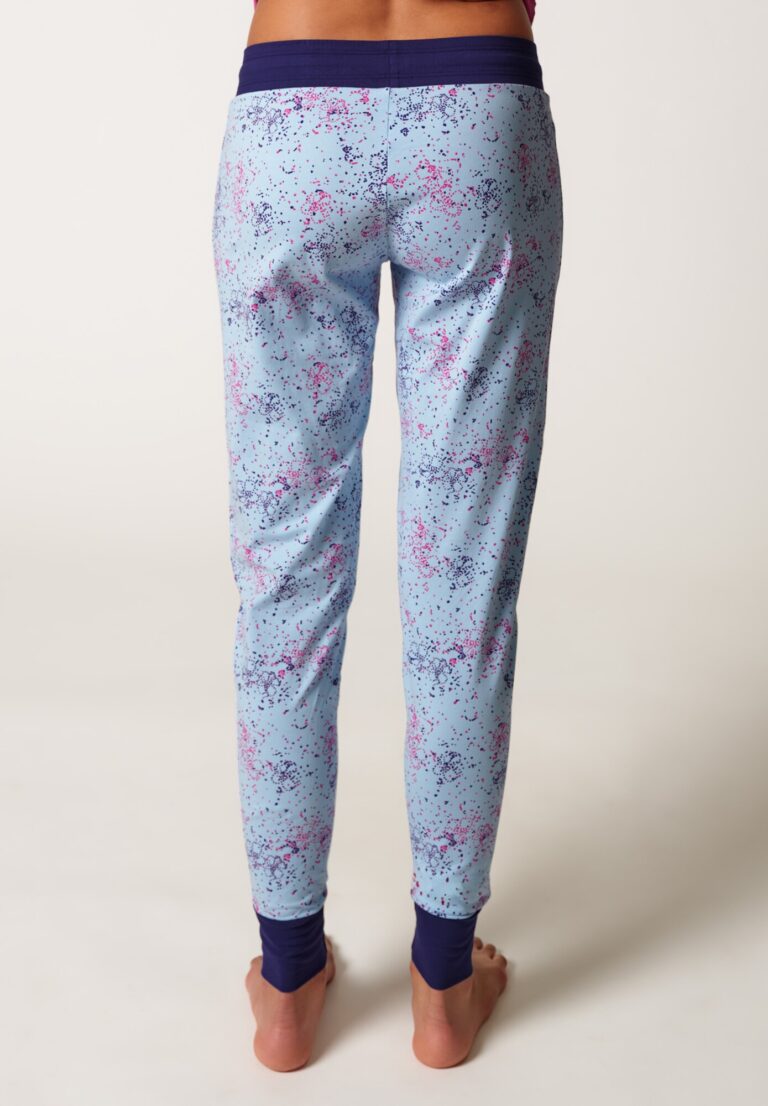 Cumpăra Skiny Pantaloni de pijama  bleumarin / albastru deschis / roz