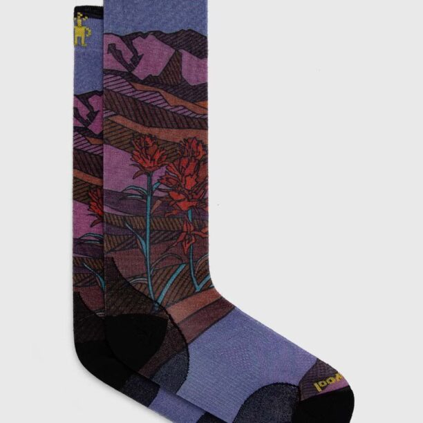 Smartwool ciorapi de schi Ski Zero Cushion Floral Field Print OTC