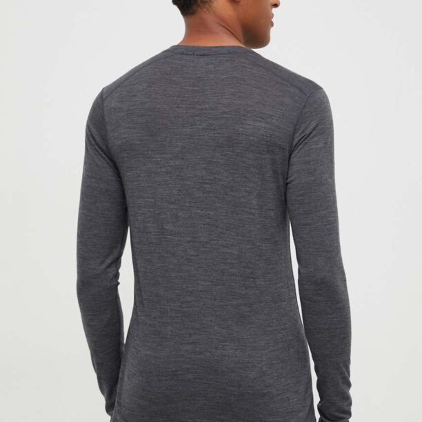 Smartwool longsleeve funcțional Classic All-Season Merino culoarea gri preţ