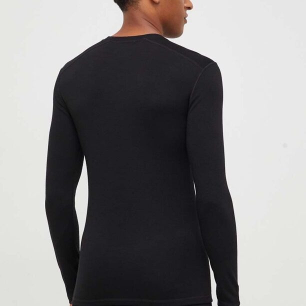 Smartwool longsleeve funcțional Classic Thermal Merino culoarea negru preţ