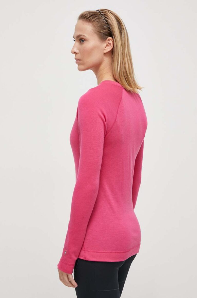 Smartwool longsleeve funcțional Classic Thermal Merino culoarea roz preţ