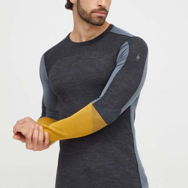 Smartwool longsleeve funcțional Intraknit Thermal Merino culoarea gri