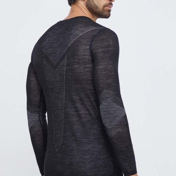 Smartwool longsleeve funcțional Intraknit Thermal Merino culoarea negru preţ