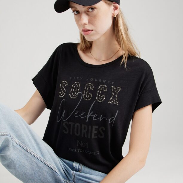 Cumpăra Soccx Tricou  negru / transparent