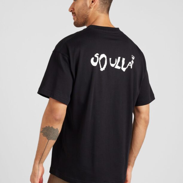 Soulland Tricou 'Kai Balder'  negru / alb preţ