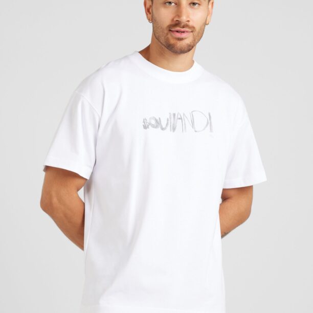 Cumpăra Soulland Tricou 'Kai'  gri / alb