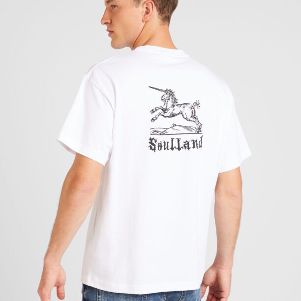 Cumpăra Soulland Tricou 'Kai'  negru / alb