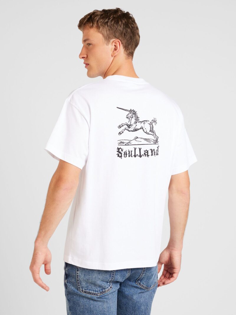 Cumpăra Soulland Tricou 'Kai'  negru / alb