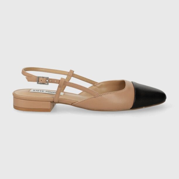 Steve Madden balerini de piele Belinda culoarea bej