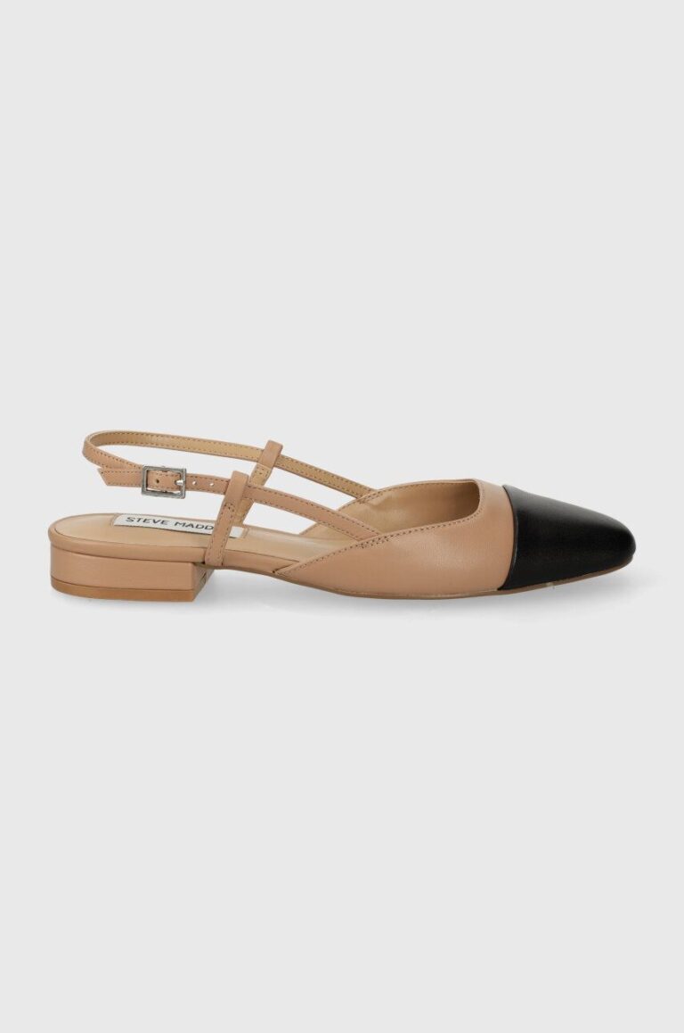 Steve Madden balerini de piele Belinda culoarea bej