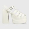 Steve Madden sandale de piele Carlita culoarea alb