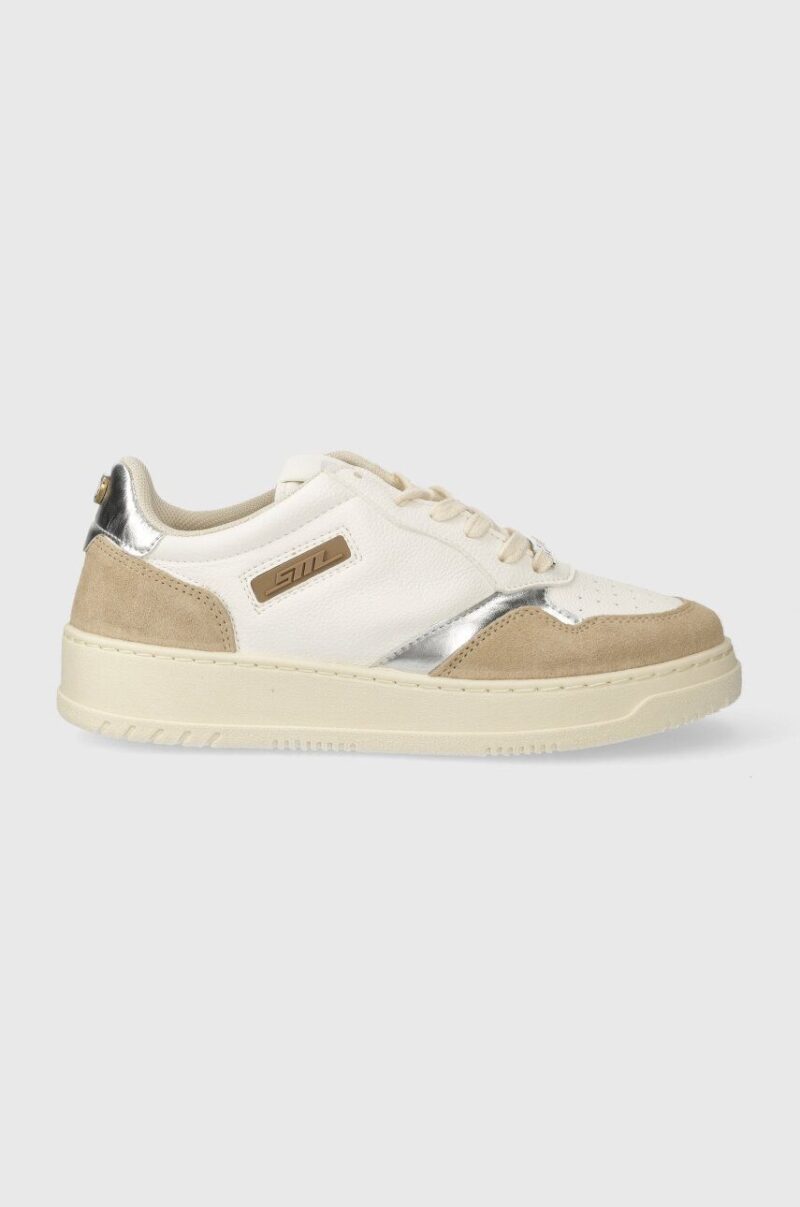 Steve Madden sneakers Dunked culoarea alb