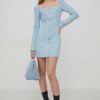 Stine Goya rochie din denim mini