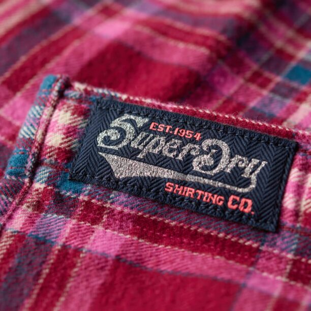 Cumpăra Superdry Bluză  albastru închis / magenta / roșu intens / alb