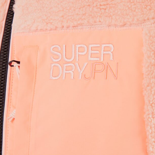 Preţ Superdry Jachetă  fleece  rosé / negru