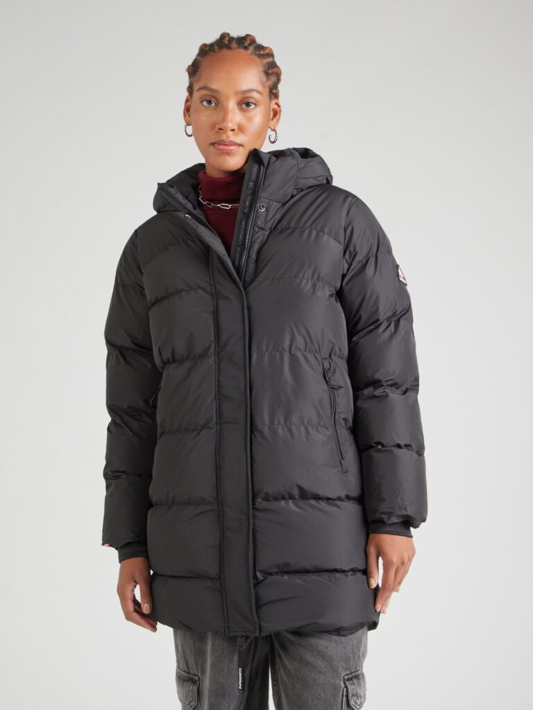 Superdry Palton de iarnă  negru