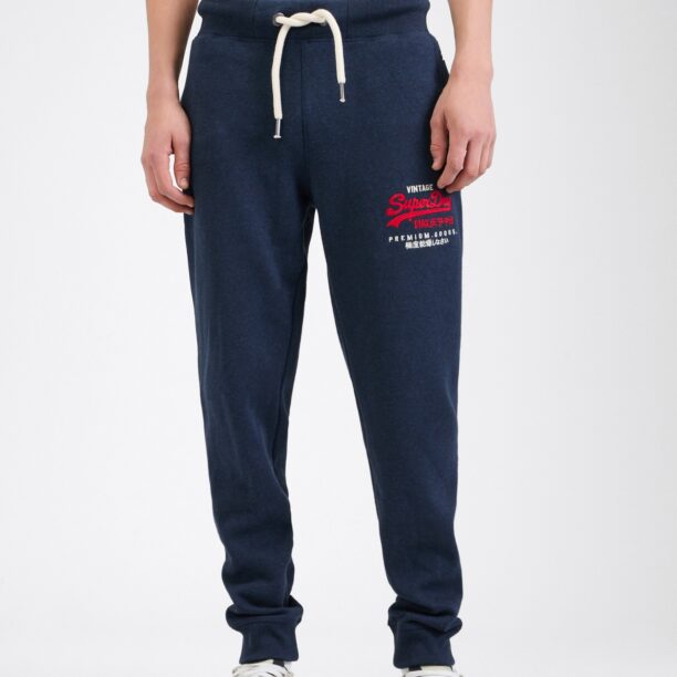 Superdry Pantaloni  bleumarin / roșu / alb