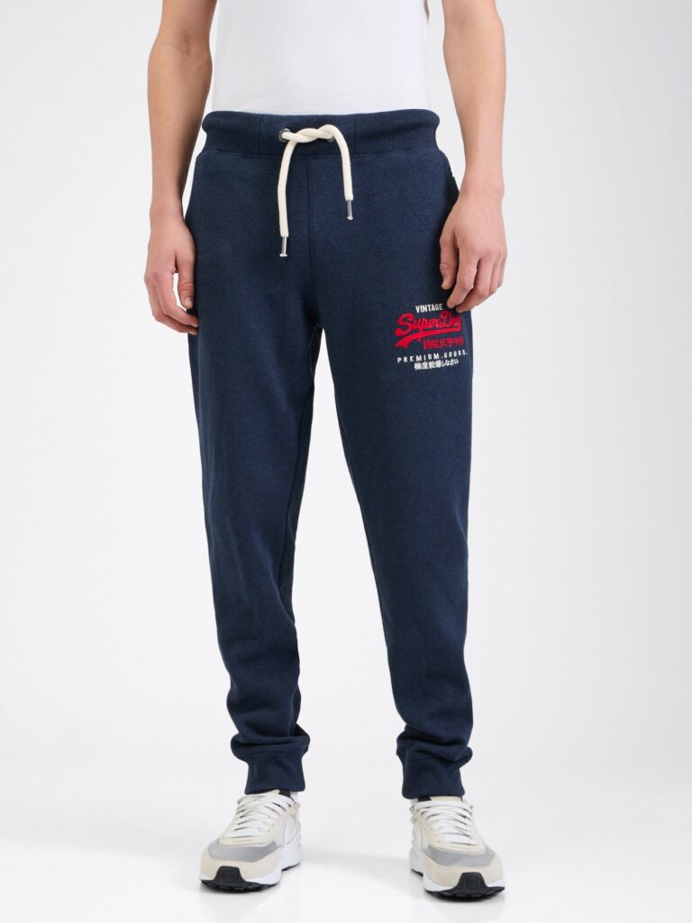 Superdry Pantaloni  bleumarin / roșu / alb