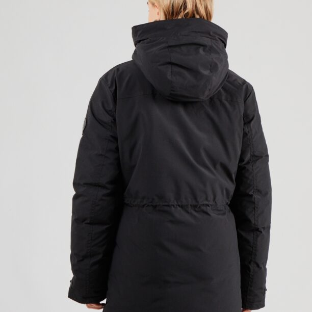 Superdry Parka de iarnă 'City'  negru / alb preţ