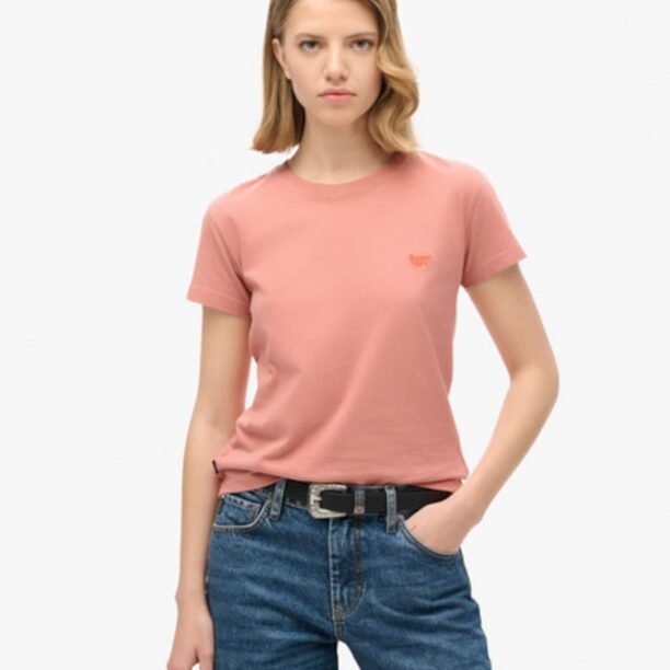 Superdry Tricou 'ESSENTIAL'  corai / portocaliu pastel