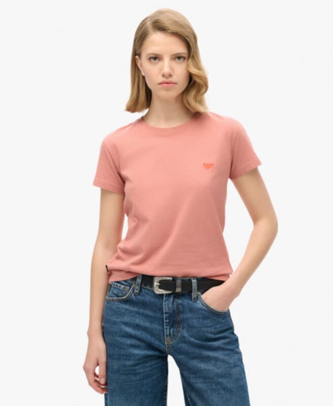 Superdry Tricou 'ESSENTIAL'  corai / portocaliu pastel