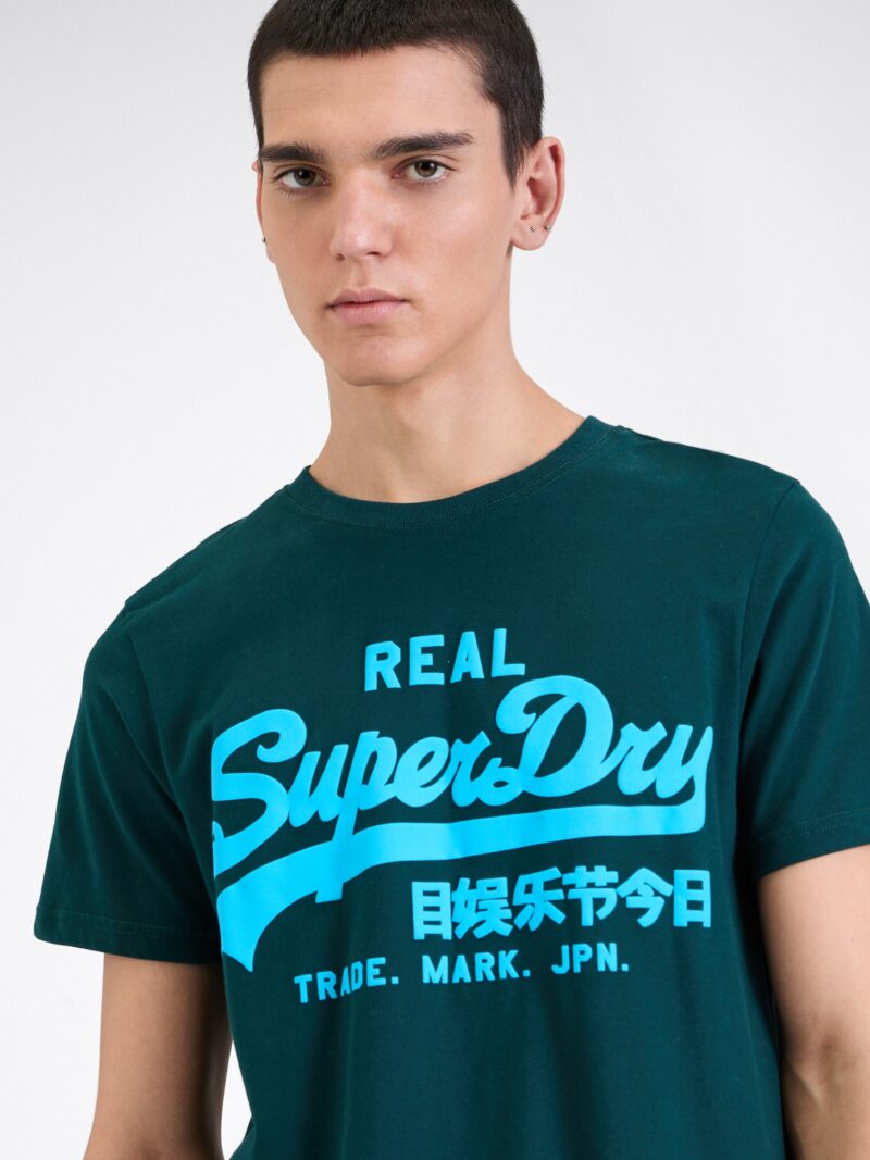 Preţ Superdry Tricou 'NEON'  albastru neon / verde pin