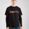 Superdry Tricou  gri / corai / negru