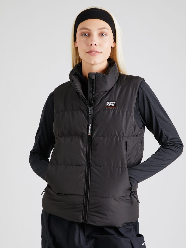 Superdry Vestă  negru