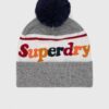 Superdry caciula culoarea gri