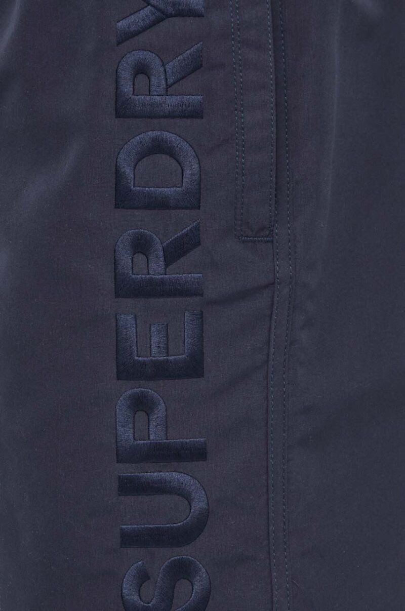 Superdry pantaloni scurti de baie culoarea albastru marin preţ