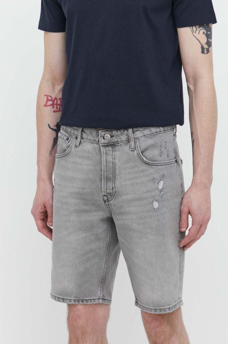 Superdry pantaloni scurti jeans barbati