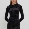 Superdry rochie culoarea negru