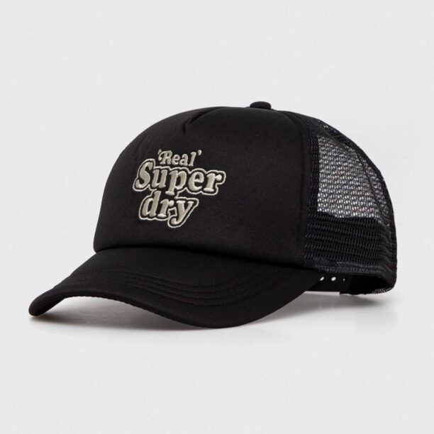 Superdry sapca culoarea negru