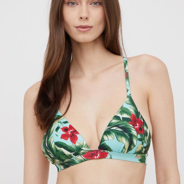 Superdry sutien de baie culoarea verde