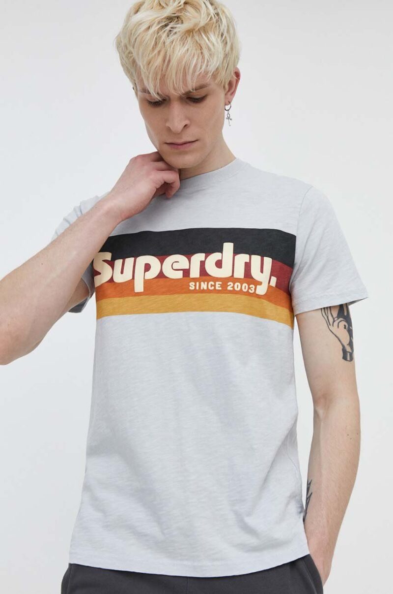 Superdry tricou din bumbac barbati