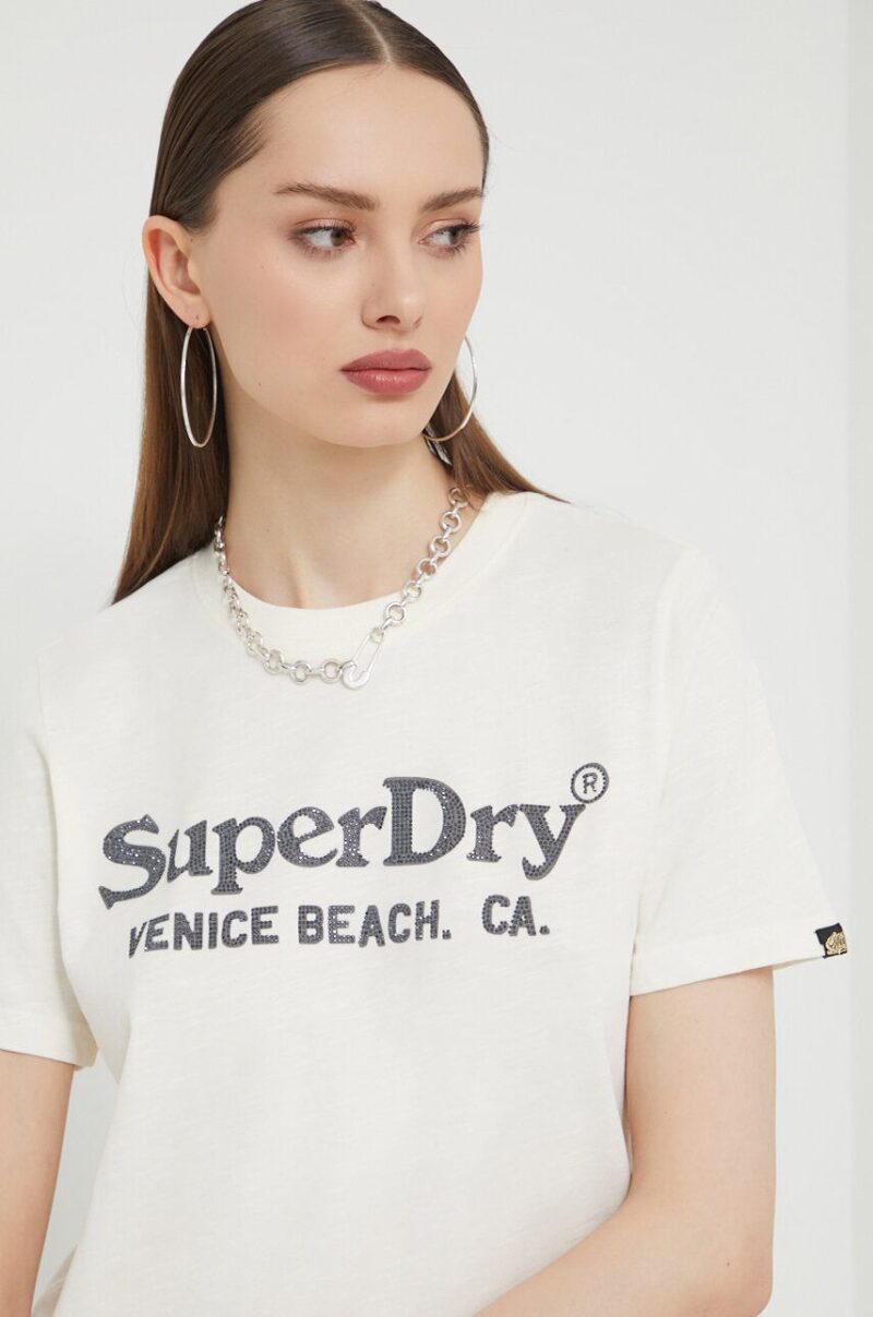 Superdry tricou din bumbac femei